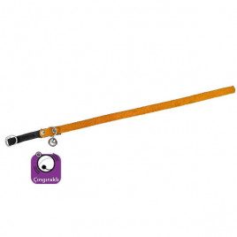 30 Cm Kadife Çıngıraklı Boyun Turuncu | Kedi Boyun Tasması 30 Cm Kadife Çıngıraklı Boyun Turuncu | Kedi Boyun Tasması