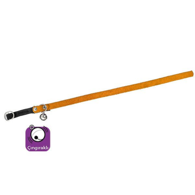 Karlie 30 Cm Kadife Çıngıraklı Boyun Turuncu | Kedi Boyun Tasması Karlie 30 Cm Kadife Çıngıraklı Boyun Turuncu | Kedi Boyun Tasması