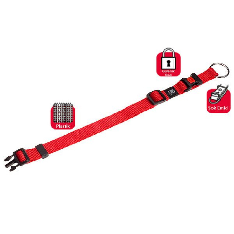 Karlie 40-55 Cm 25 Mm Kilitli Boyun Medium Kırmızı | Köpek Boyun Tasması Karlie 40-55 Cm 25 Mm Kilitli Boyun Medium Kırmızı | Köpek Boyun Tasması