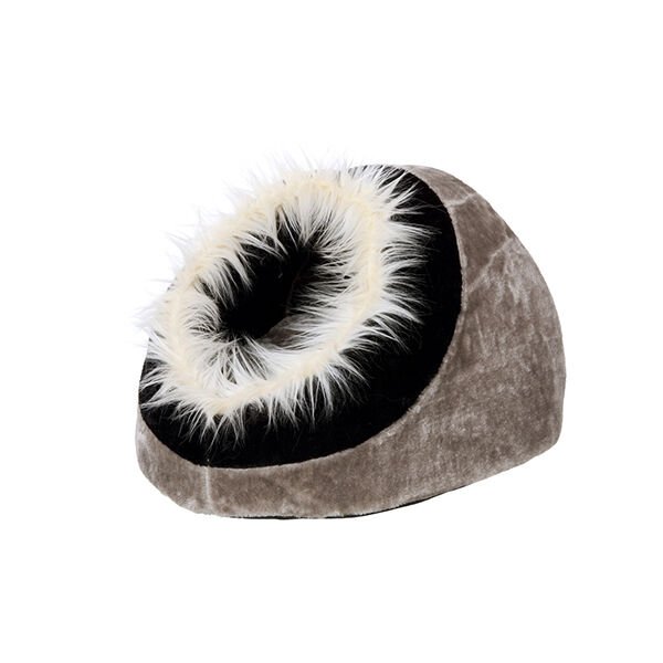 Karlie 40X40X28 Cm Ev Gri Siyah | İç Mekan Köpek Yatağı