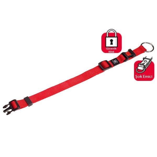 Karlie 55-75 Cm 40 Mm Kilitli Boyun Xlarge Kırmızı | Köpek Boyun Tasması