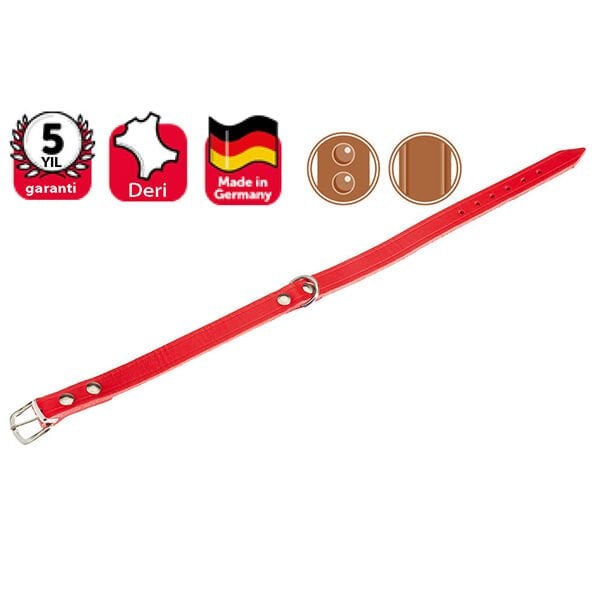 Karlie 57 Cm 20 Mm Deri Boyun Kırmızı | Köpek Boyun Tasması