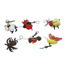 6'li Sesli Böcekler Seti | Peluş Kedi Oyuncağı 6'li Sesli Böcekler Seti | Peluş Kedi Oyuncağı