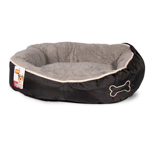 Karlie 73X70X20 Cm Kemik Desenli Large Gri | Peluş Köpek Yatağı