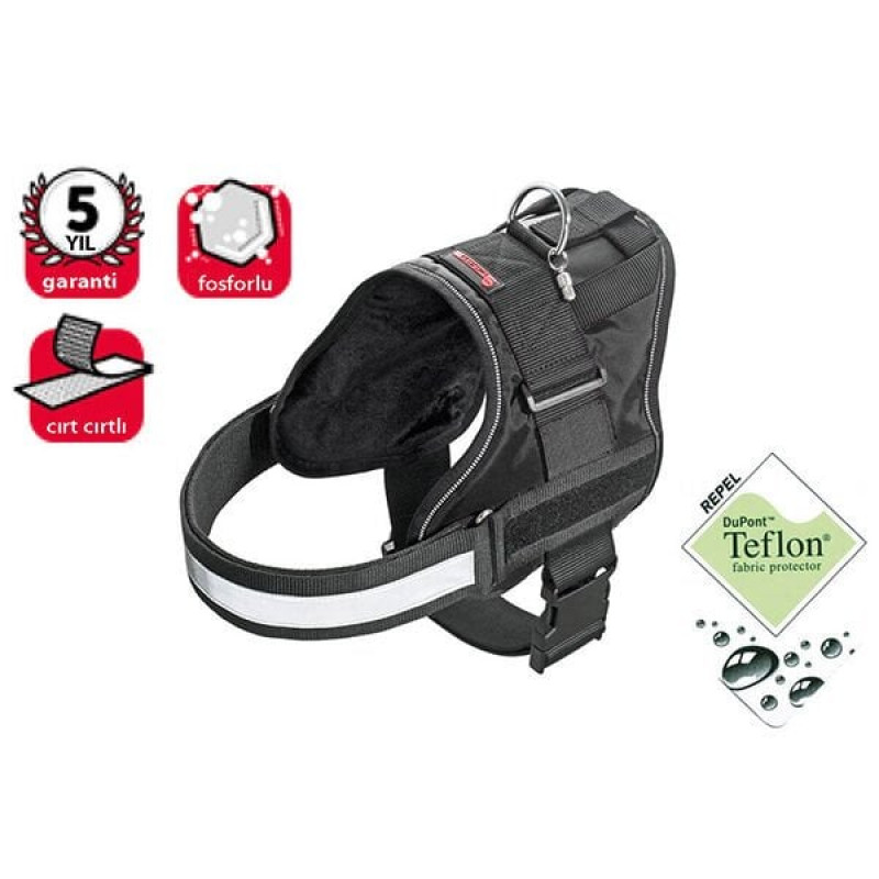Karlie 80-100 Cm Teflon Reflektörlü İsimlikli Göğüs Xlarge Siyah | Köpek Göğüs Tasması Karlie 80-100 Cm Teflon Reflektörlü İsimlikli Göğüs Xlarge Siyah | Köpek Göğüs Tasması