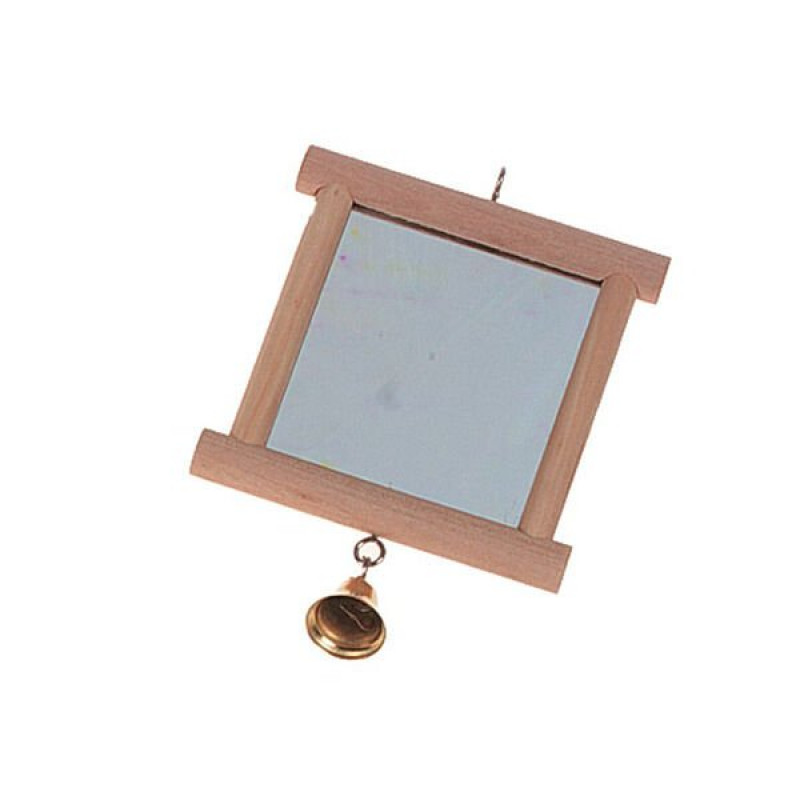 Karlie Ahşap Ayna Zilli Kuş Oyuncağı | Kuş Aynası Karlie Ahşap Ayna Zilli Kuş Oyuncağı | Kuş Aynası