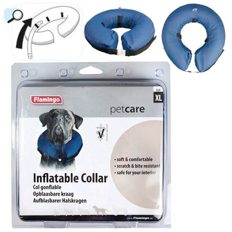 Karlie Şişebilen Yakalık Xlarge Mavi | Köpek Boyun Tasması Karlie Şişebilen Yakalık Xlarge Mavi | Köpek Boyun Tasması