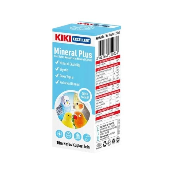 Kiki Excellent 25 Ml Mineral Plus | Kuş İlacı