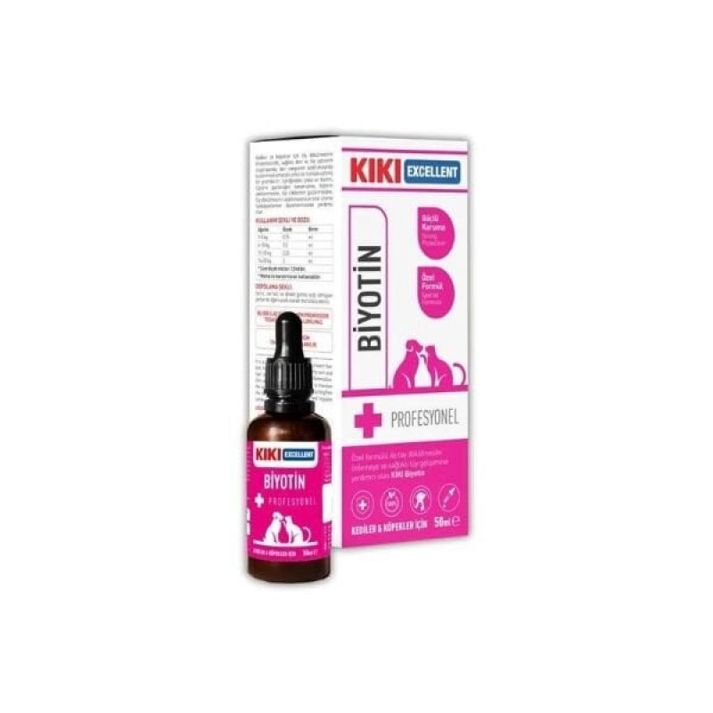 Kiki Excellent 50 Ml Biyotin | Köpek Vitamini Kiki Excellent 50 Ml Biyotin | Köpek Vitamini
