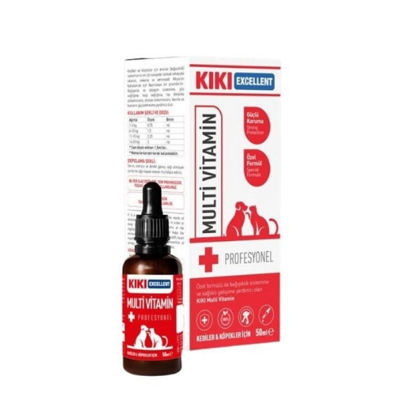 Kiki Excellent 50 Ml Multi Vitamin Şurup | Köpek Vitamini Kiki Excellent 50 Ml Multi Vitamin Şurup | Köpek Vitamini