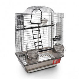 Lale Çift Kapılı ve Yemlikli Kafes Krom | Kuş Kafesi Lale Çift Kapılı ve Yemlikli Kafes Krom | Kuş Kafesi