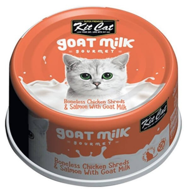Kit Cat 70 Gr Keçi Sütlü Tavuklu ve Somonlu Tahılsız Yetişkin Kit Cat 70 Gr Keçi Sütlü Tavuklu ve Somonlu Tahılsız Yetişkin