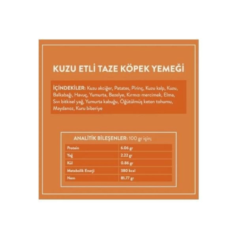 Kito 250 Gr Hipoalerjenik Taze Kuzu | Yetişkin Köpek Konserve Maması