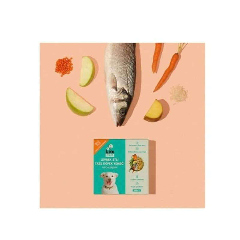 Kito 250 Gr Hipoalerjenik Taze Levrek | Yetişkin Köpek Konserve Maması