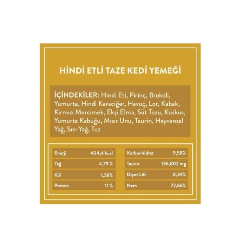 Kito 85 Gr Hipoalerjenik Taze Hindi | Hipoalerjenik Kedi Yaş Maması