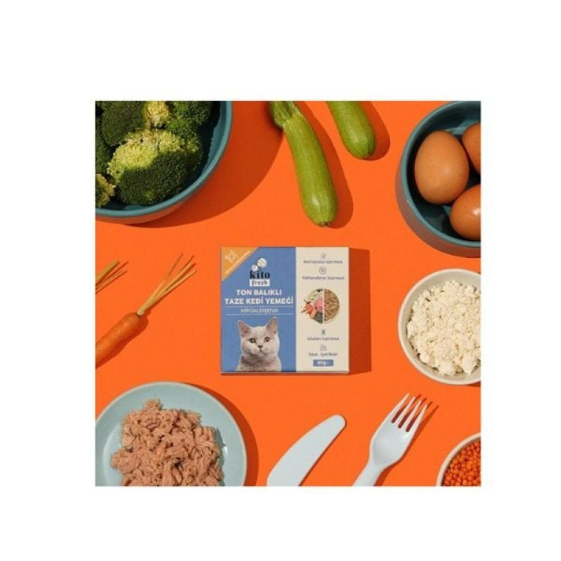 Kito 85 Gr Hipoalerjenik Taze Ton | Hipoalerjenik Kedi Yaş Maması