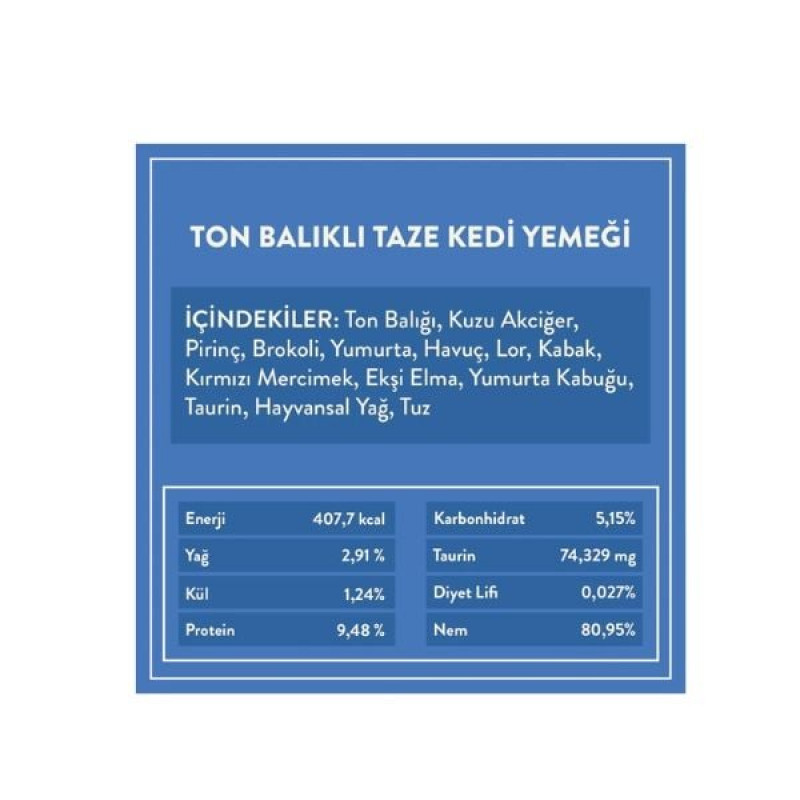 Kito 85 Gr Hipoalerjenik Taze Ton | Hipoalerjenik Kedi Yaş Maması