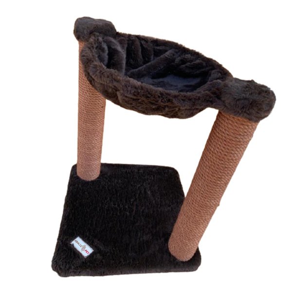 Kralle  40x40x54h Cm Tırmalama ve Oyun Evi Kahve | Tırmalama Tahtalı Kedi Evi