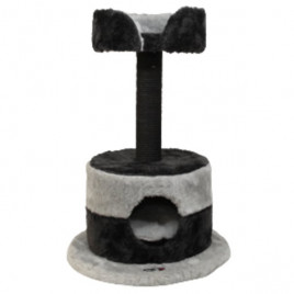 47x47X87h Cm Yuvalı Tırmalama ve Oyun Evi Gri | Tırmalama Tahtalı Kedi Evi