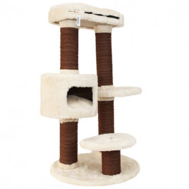 60x60x112h Cm Yuvalı Tırmalama ve Oyun Evi Kerm | Tırmalama Tahtalı Kedi Evi