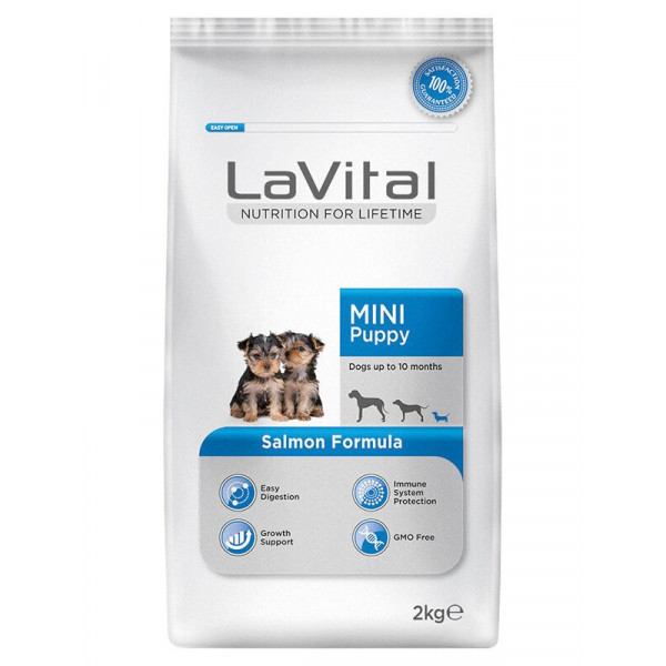 Lavital 2 Kg Küçük Irk Somonlu Yavru | Yavru Köpek Kuru Maması