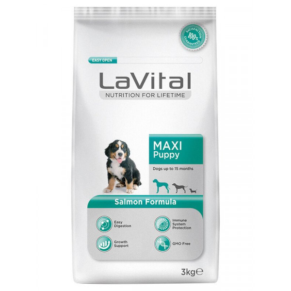 Lavital 3 Kg Büyük Irk Somonlu Yavru | Yavru Köpek Kuru Maması
