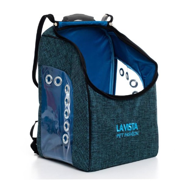 Lavista 25x45x24h Cm Sırt Pet Taşıma Çantası Büyük Mavi | Köpek Taşıma Çantası Ve Kafes