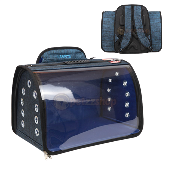 Lavista 50x32x32h Cm Tomris Jumbo Pet Taşıma Çantası Mavi | Kedi Taşıma Çantası