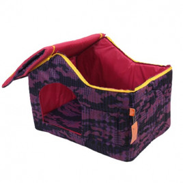 Çatılı Ev Mor Kamuflaj Dış Mekan | Kedi Evi Çatılı Ev Mor Kamuflaj Dış Mekan | Kedi Evi