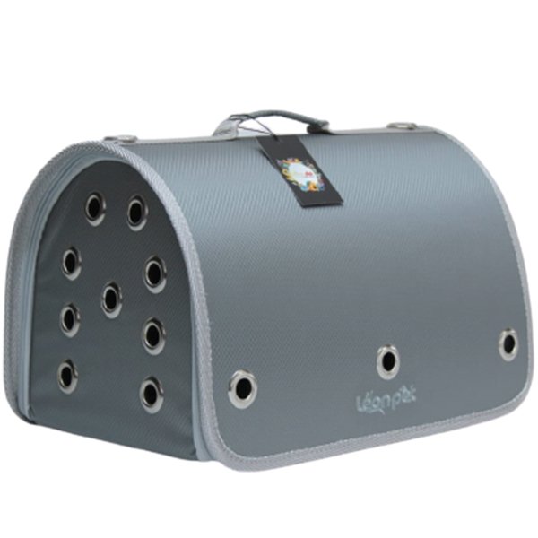 Leon 26x42x26h Cm Pet Kapalı Fly Bag Taşıma Çantası Gri | Köpek Taşıma Çantası Ve Kafes