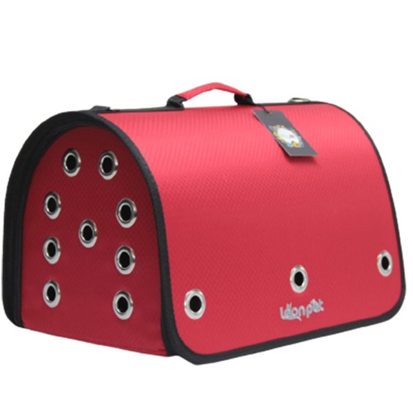 Leon 26x42x26h Cm Pet Kapalı Fly Bag Taşıma Çantası Kırmızı | Köpek Taşıma Çantası Ve Kafes