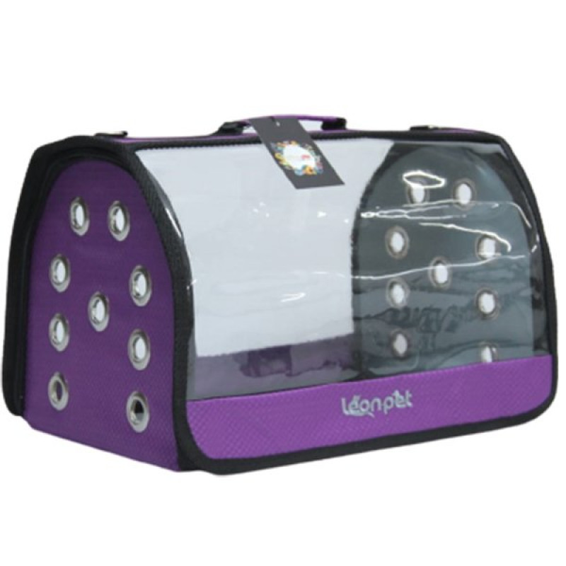 Leon 46x26x26h Cm Pet Şeffaf Fly Bag Taşıma Çantası Mor | Kedi Taşıma Çantası Leon 46x26x26h Cm Pet Şeffaf Fly Bag Taşıma Çantası Mor | Kedi Taşıma Çantası
