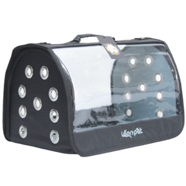 Leon 46x26x26h Cm Pet Şeffaf Fly Bag Taşıma Çantası Siyah | Köpek Taşıma Çantası Ve Kafes