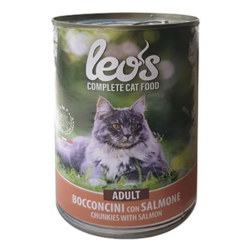 Leo's 12 Adet Adult Chunkies with Salmon 415 Gr | Balıklı Yaş Kedi Maması Leo's 12 Adet Adult Chunkies with Salmon 415 Gr | Balıklı Yaş Kedi Maması