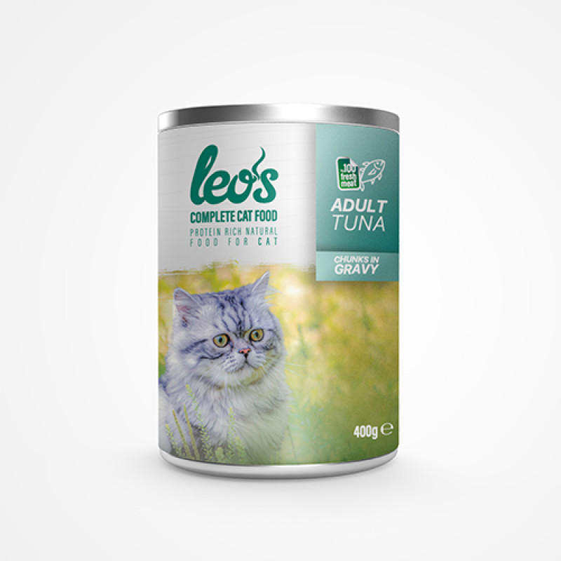 Leo's 24 Adet Adult Chunks in Gravy Tuna 400 Gr | Yetişkin Kedi Maması Leo's 24 Adet Adult Chunks in Gravy Tuna 400 Gr | Yetişkin Kedi Maması