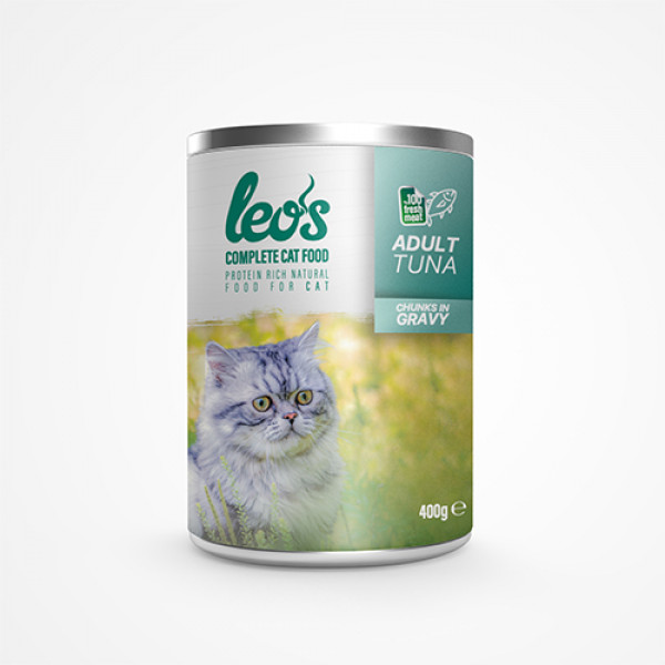 Leo's 400 Gr Adult Chunks in Gravy Tuna | Yetişkin Kedi Maması