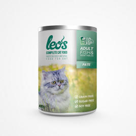 Leo's 6 Adet Adult Pate Fish & Vegetables 400 Gr | Yetişkin Kedi Maması Leo's 6 Adet Adult Pate Fish & Vegetables 400 Gr | Yetişkin Kedi Maması