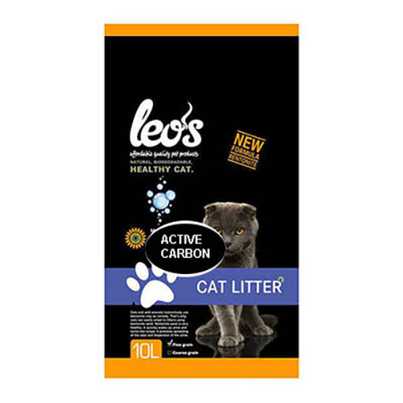 Leos 2 Adet Grey Aktif Karbonlu Bentonit Kedi Kumu 10 Lt | Doğal Kedi Kumu Leos 2 Adet Grey Aktif Karbonlu Bentonit Kedi Kumu 10 Lt | Doğal Kedi Kumu