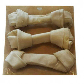 Leo's 3 Adet Sütlü Düğümlü Kemik 45-50 Gr | Düğümlü Köpek Çiğneme Kemiği