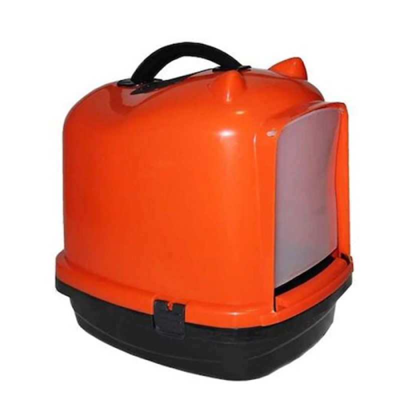 Pet Style Comfort Kapalı Kedi Tuvaleti Turuncu | Filtresiz Kapalı Kedi Tuvaleti Pet Style Comfort Kapalı Kedi Tuvaleti Turuncu | Filtresiz Kapalı Kedi Tuvaleti