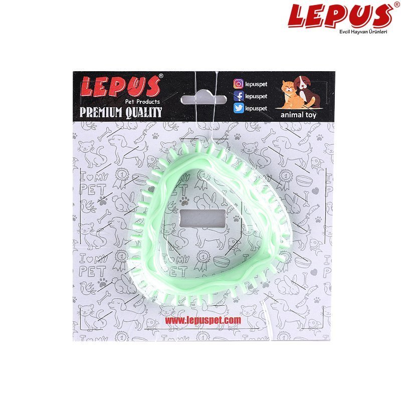 Lepus 10x10h cm Ağız ve Diş Sağlığı İçin Üçgen Oyuncak Yeşil | Köpek Çiğneme Lepus 10x10h cm Ağız ve Diş Sağlığı İçin Üçgen Oyuncak Yeşil | Köpek Çiğneme