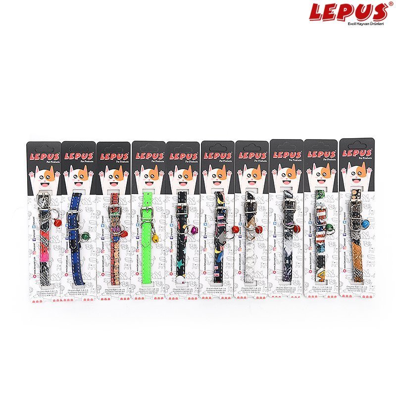 Lepus 10x30 cm Boyun Tasması Deri Desenli 10 Lu Paket | Kedi Boyun Tasması Lepus 10x30 cm Boyun Tasması Deri Desenli 10 Lu Paket | Kedi Boyun Tasması