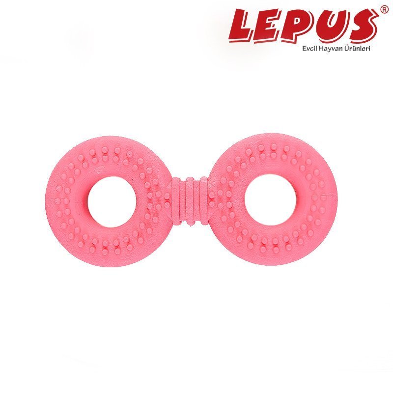 Lepus 12x6h cm Ağız ve Diş Sağlığı İçin İkili Halka Oyuncak Fuşya | Köpek Çiğneme Lepus 12x6h cm Ağız ve Diş Sağlığı İçin İkili Halka Oyuncak Fuşya | Köpek Çiğneme