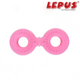12x6h cm Ağız ve Diş Sağlığı İçin İkili Halka Oyuncak Pembe | Köpek Çiğneme 12x6h cm Ağız ve Diş Sağlığı İçin İkili Halka Oyuncak Pembe | Köpek Çiğneme