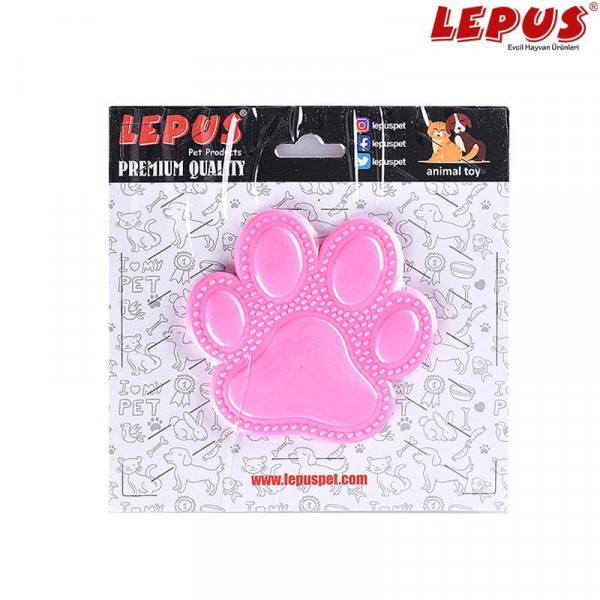 Lepus 13x7h cm Ağız ve Diş Sağlığı İçin Pati Oyuncağı Pembe | Köpek Çiğneme
