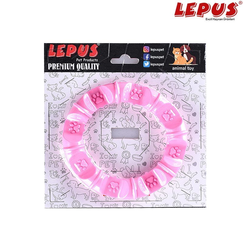 Lepus 13x7h cm Ağız ve Diş Sağlığı İçin Patili Halka Oyuncak Pembe | Köpek Çiğneme Lepus 13x7h cm Ağız ve Diş Sağlığı İçin Patili Halka Oyuncak Pembe | Köpek Çiğneme