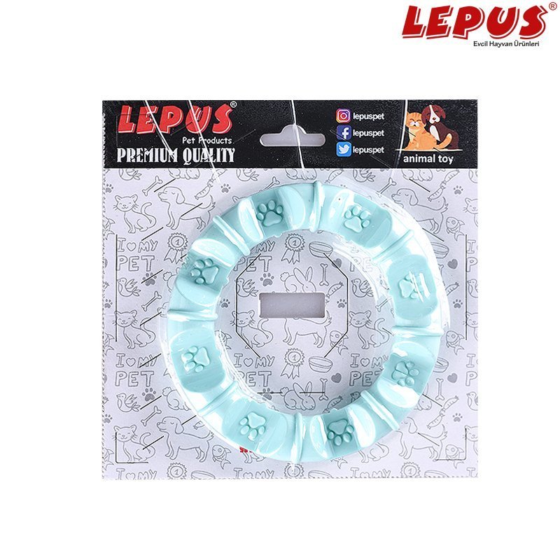Lepus 13x7h cm Ağız ve Diş Sağlığı İçin Patili Halka Oyuncak Yeşil | Köpek Çiğneme Lepus 13x7h cm Ağız ve Diş Sağlığı İçin Patili Halka Oyuncak Yeşil | Köpek Çiğneme
