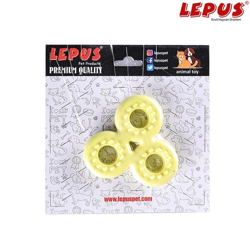 Lepus 13x7h cm Ağız ve Diş Sağlığı İçin Stres Çarkı Oyuncağı Sarı | Köpek Çiğneme Lepus 13x7h cm Ağız ve Diş Sağlığı İçin Stres Çarkı Oyuncağı Sarı | Köpek Çiğneme