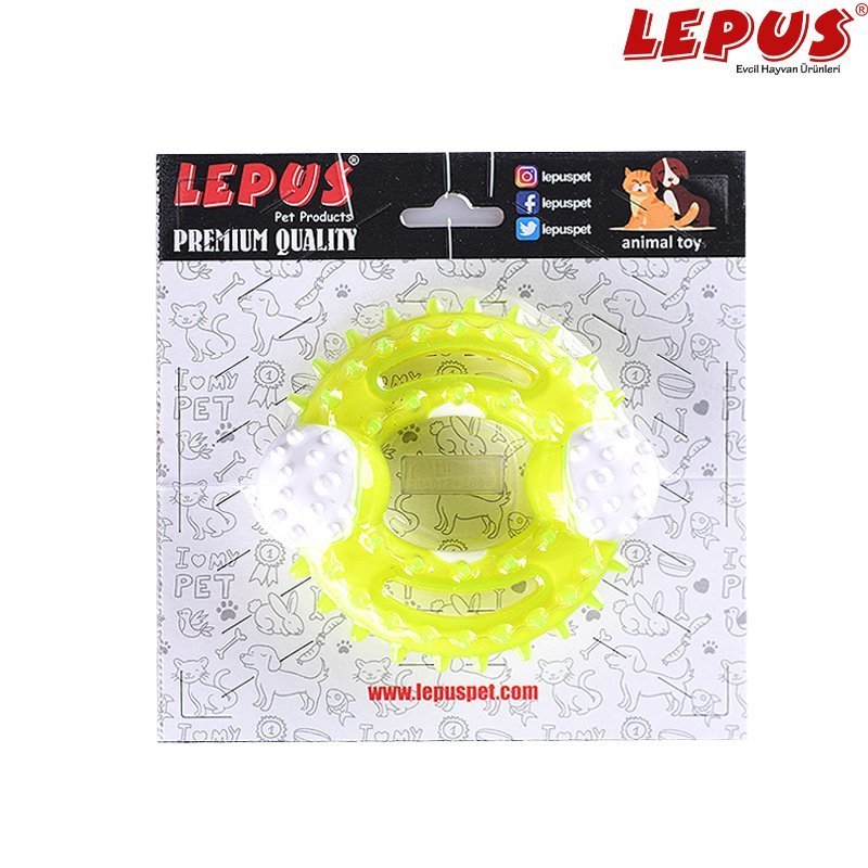 Lepus 13x7h cm Ağız ve Diş Sağlığı İçin Yuvarlak Oyuncak Sarı | Köpek Çiğneme Lepus 13x7h cm Ağız ve Diş Sağlığı İçin Yuvarlak Oyuncak Sarı | Köpek Çiğneme