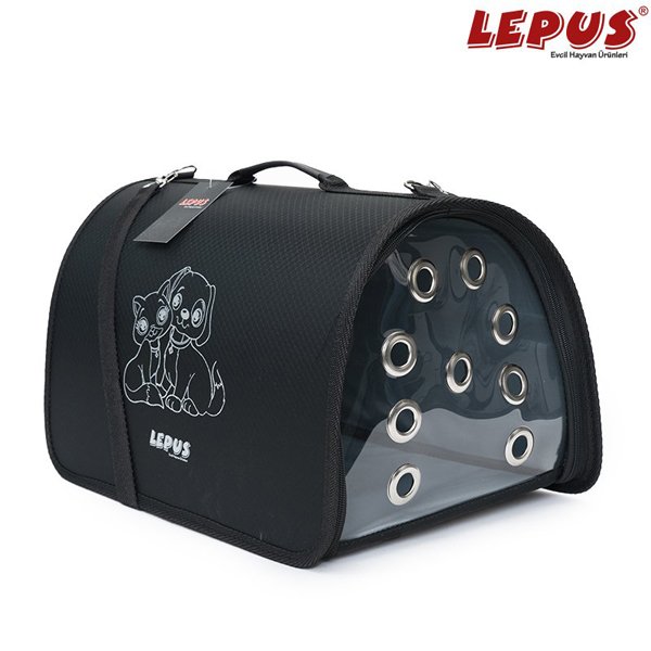 Lepus 25x40x25h Cm Flybag Taşıma Çantası Siyah | Köpek Taşıma Çantası Ve Kafes
